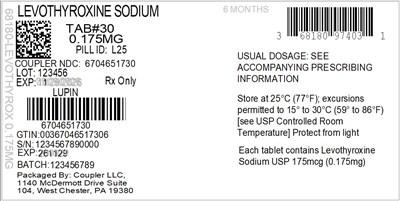 Label (68180 974 03 Levothyrox 0.175mg 67046 517 30)
